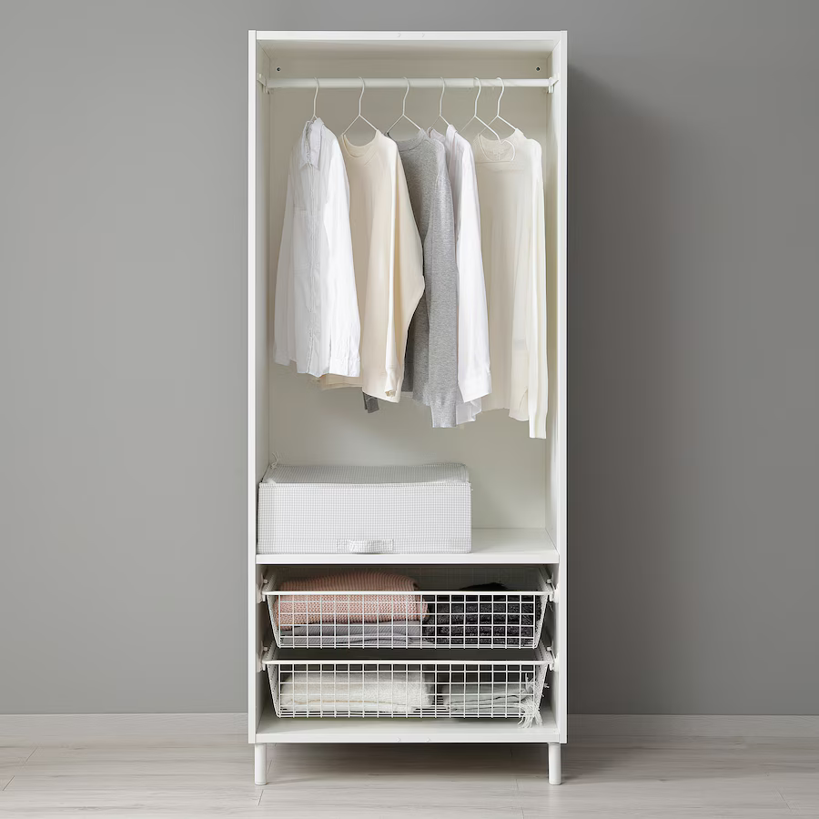 Armoire effet Pin avec 2 Portes 80 x 57 x 191 cm