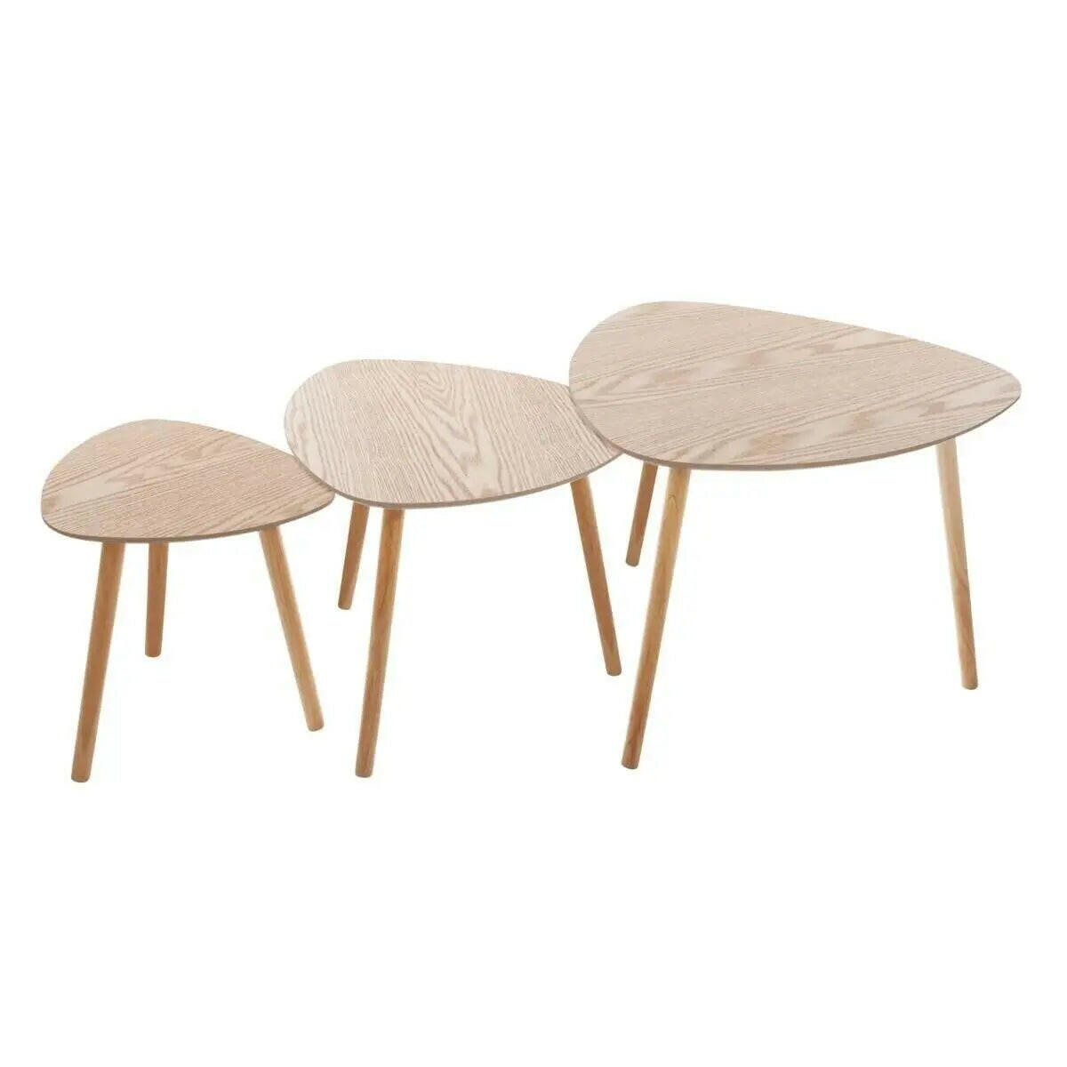 Set de 3 Tables Basses en Bois - Alisdom