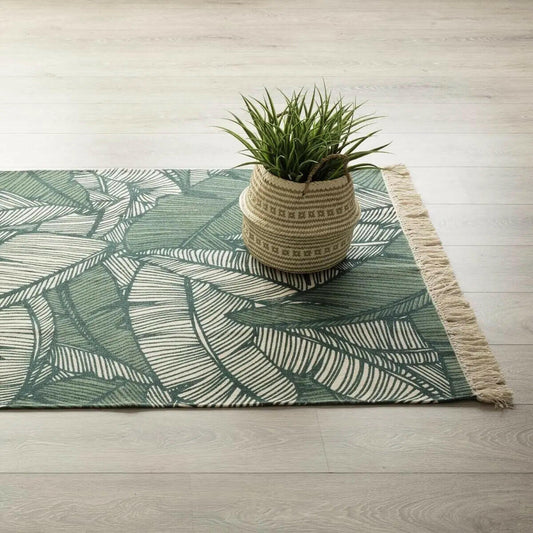 Tapis Vert Imprimé 120x170 cm - Alisdom