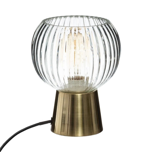 Lampe de Chevet en Verre et Fer H19.5 cm - Alisdom