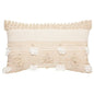 Coussin Beige Coton/Boule 30x50 cm - Alisdom