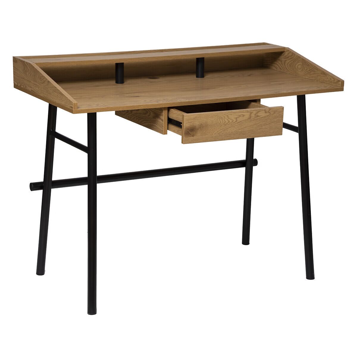 Bureau 110 cm Effet Chêne - Alisdom