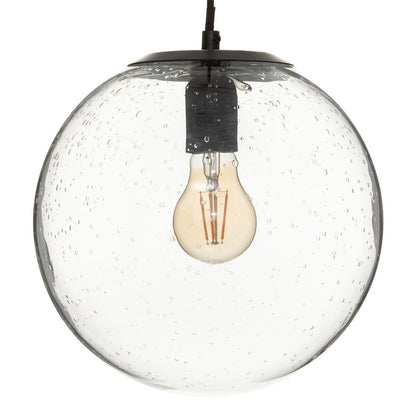 Suspension en Verre Transparent D25 cm - Alisdom