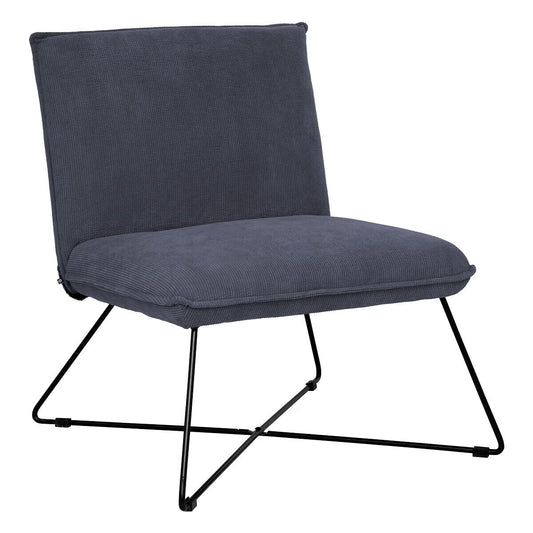 Fauteuil en Velours Gris - Alisdom