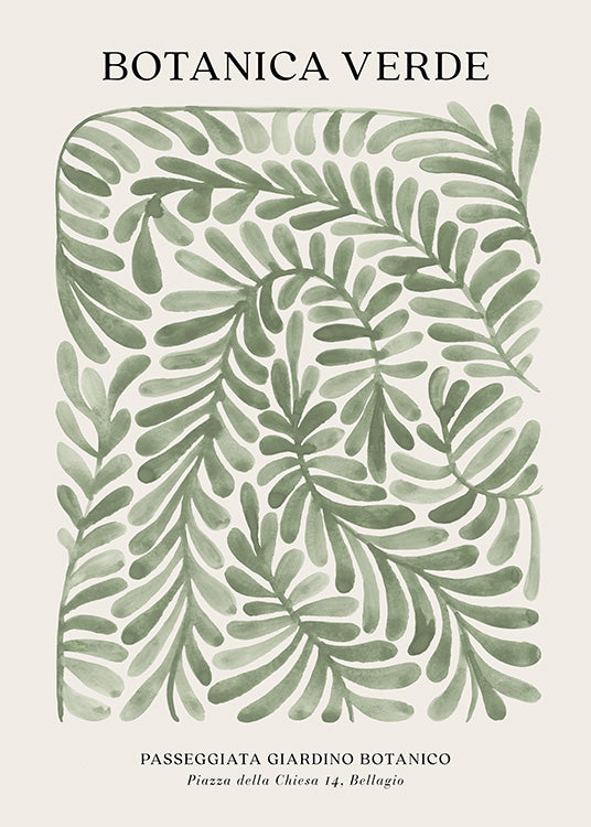 Affiche Botanica Verde