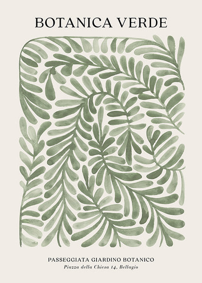 Affiche Botanica Verde
