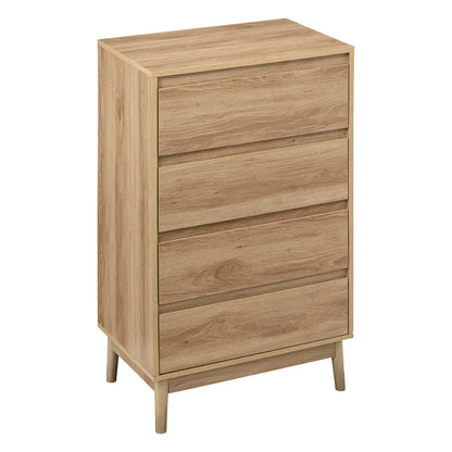 Commode Scandinave en Bois avec 5 Tiroirs