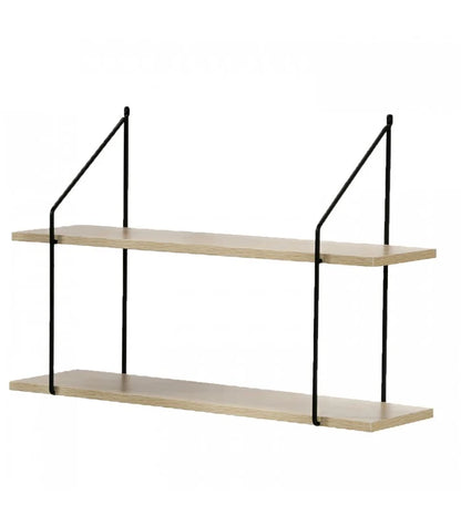 Étagère Murale 2 Niveaux - L60 x H40 cm