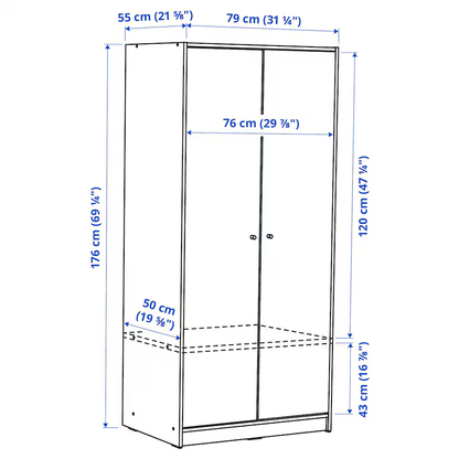 Armoire avec 2 Portes