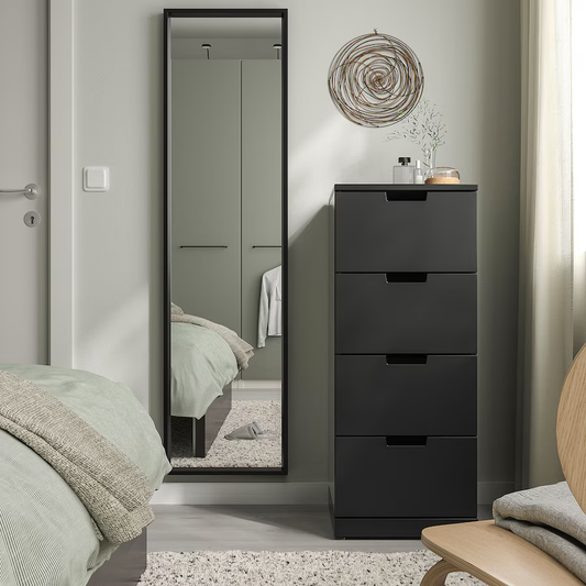 Miroir Noir Élégant 150Cm