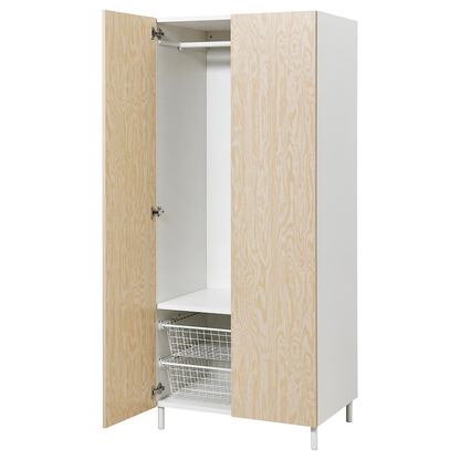 Armoire effet Pin avec 2 Portes 80 x 57 x 191 cm