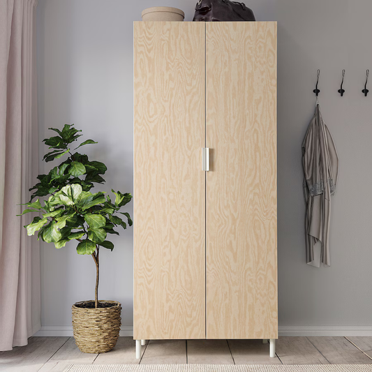 Armoire effet Pin avec 2 Portes 80 x 57 x 191 cm